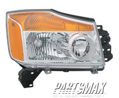 2503 | 2008-2015 NISSAN TITAN RT Headlamp assy composite all | NI2503168|260109FF0A