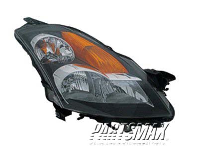 2503 | 2008-2009 NISSAN ALTIMA RT Headlamp assy composite Sedan; w/Halogen; w/Light Black Bezel | NI2503187|26010JA00B