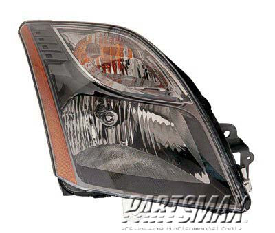 2503 |  2010-2012 NISSAN SENTRA RT Headlamp assy composite SR 2.0L/2.5L | NI2503193|26010ZT50B