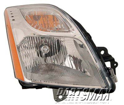 2503 | 2010-2012 NISSAN SENTRA RT Headlamp assy composite BASE|S|SL; 2.0L | NI2503196|26010ZT50A