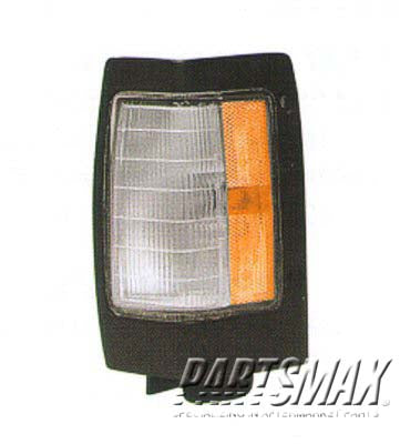 1380 | 1990-1992 NISSAN D21 LT Front marker lamp assy black | NI2550104|B611501G02