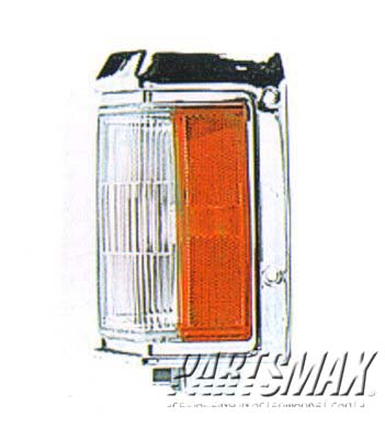 2550 | 1993-1995 NISSAN PATHFINDER LT Front marker lamp assy w/bright rim | NI2550125|B611560G00