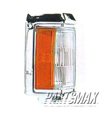 2551 | 1993-1995 NISSAN PATHFINDER RT Front marker lamp assy w/bright rim | NI2551125|B611060G00