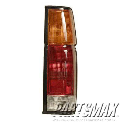 2801 | 1986-1994 NISSAN D21 RT Taillamp assy Hardbody; w/o dual rear wheels | NI2801103|B65503B300
