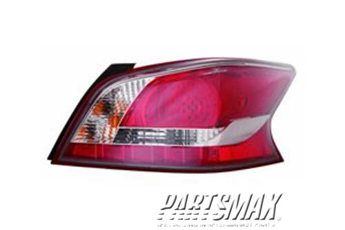 2801 | 2013-2013 NISSAN ALTIMA RT Taillamp assy Sedan; LED | NI2801196|265503TG0B