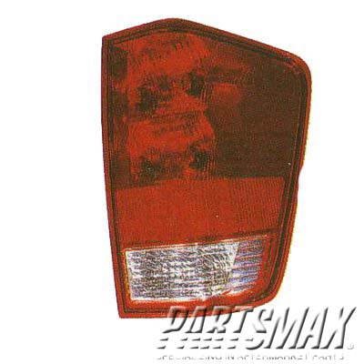 2818 | 2004-2015 NISSAN TITAN LT Taillamp lens/housing w/o utility compartment | NI2818113|265597S206