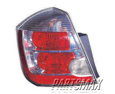 2818 | 2007-2009 NISSAN SENTRA LT Taillamp lens/housing 2.0L | NI2818114|26555ET00B