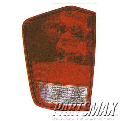 2819 | 2004-2015 NISSAN TITAN RT Taillamp lens/housing w/utility compartment | NI2819112|265547S216