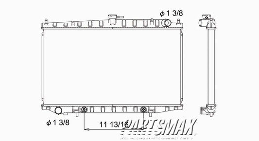3010 | 1993-1997 NISSAN ALTIMA Radiator assembly w/auto trans | NI3010104|214600Z000