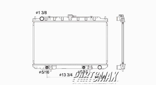 3010 | 2000-2001 NISSAN MAXIMA Radiator assembly w/auto trans | NI3010113|214602Y607
