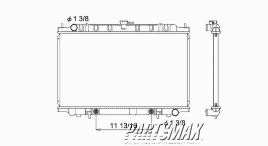 3010 | 1995-1995 NISSAN MAXIMA Radiator assembly w/manual trans; w/Calif emisssions; to 5/94 | NI3010114|214100L715