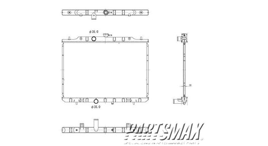 3010 | 2014-2015 NISSAN ROGUE SELECT Radiator assembly all | NI3010209|21400JM00A