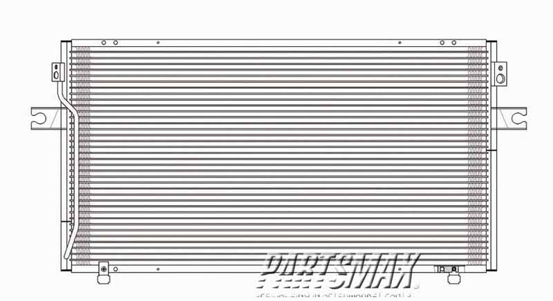 2910 | 1995-1996 NISSAN MAXIMA Air conditioning condenser all | NI3030108|9211040U60