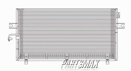 3030 | 1999-1999 NISSAN MAXIMA Air conditioning condenser all | NI3030110|921104L010