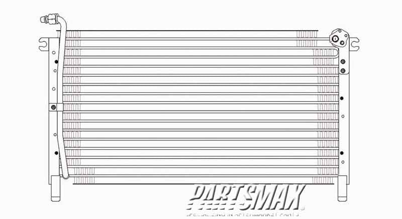3030 | 1987-1992 NISSAN PATHFINDER Air conditioning condenser may require additional parts | NI3030115|921108B000