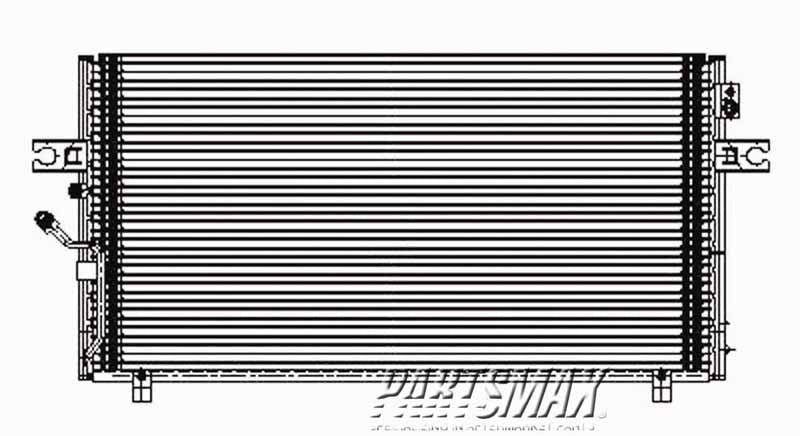 3030 | 2002-2003 NISSAN MAXIMA Air conditioning condenser includes receiver-drier | NI3030147|921002Y960