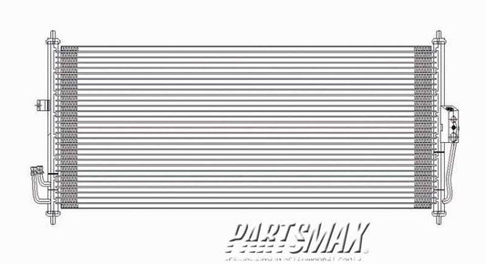 3030 | 2002-2006 NISSAN SENTRA Air conditioning condenser from 12/01 | NI3030152|921104Z010