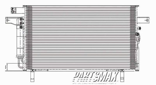 2910 | 2001-2004 NISSAN PATHFINDER Air conditioning condenser all | NI3030154|921004W011