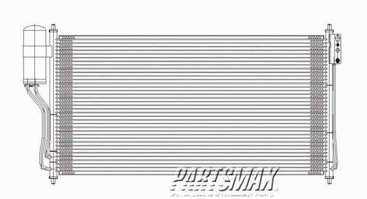 3030 | 2004-2009 NISSAN QUEST Air conditioning condenser all | NI3030156|921005Z000