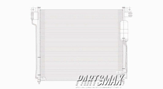 3030 | 2005-2007 NISSAN PATHFINDER Air conditioning condenser includes receiver-drier | NI3030159|92100EA500