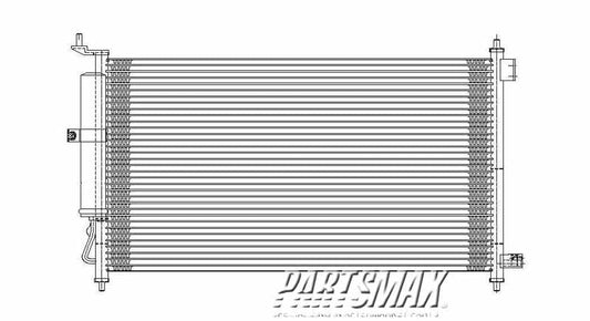 3030 | 2007-2011 NISSAN VERSA Air conditioning condenser all | NI3030163|92100ZW40D