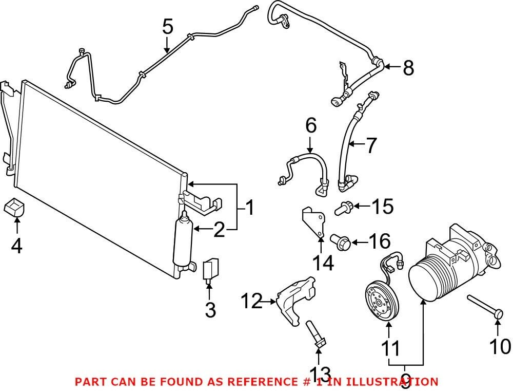 2910 | 2016-2021 NISSAN TITAN XD Air conditioning condenser 5.0L TURBO | NI3030178|92100EZ40A