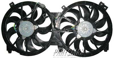 2880 | 2009-2011 NISSAN MAXIMA Radiator cooling fan assy 3.5L; Dual Fan Assy; To 4-11 | NI3115139|21481ZY70A