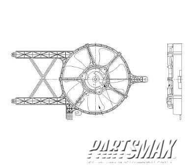 3120 | 2007-2015 NISSAN XTERRA Condenser fan/motor assembly  | NI3120102|92120ZL00A
