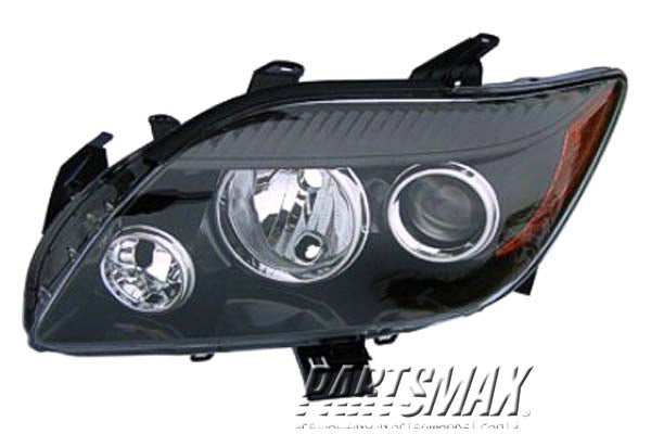 2518 | 2008-2010 SCION tC LT Headlamp lens/housing w/o Base Pkg | SC2518104|8117021190