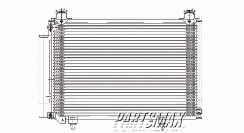 3030 | 2004-2005 SCION xB Air conditioning condenser To 1-05 | SC3030101|8845052131