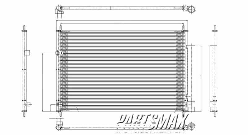 3030 | 2009-2013 TOYOTA COROLLA Air conditioning condenser Japan Built | SC3030105|8845012280