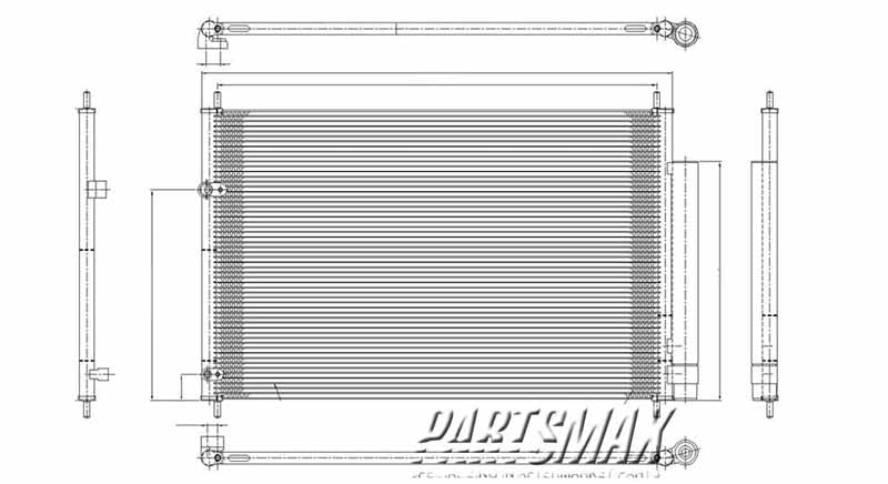 3030 | 2008-2008 SCION xB Air conditioning condenser all | SC3030105|8845012280