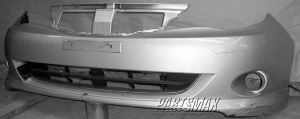 1000 | 2009-2010 SUBARU IMPREZA Front bumper cover WRX; w/Spoiler | SU1000164|57704FG041