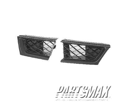 1200 | 2006-2007 SUBARU IMPREZA Grille assy black pearl; code VW; right side | SU1200134|91121FE240VW