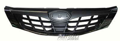 1200 | 2008-2008 SUBARU IMPREZA Grille assy 2.5i|WRX; w/o Emblem; Painted silver/black | SU1200137|91121FG001