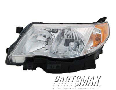 2502 | 2009-2013 SUBARU FORESTER LT Headlamp assy composite Halogen | SU2502132|84001SC071