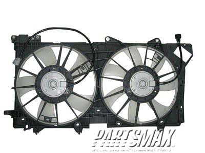 3115 | 2010-2011 SUBARU OUTBACK Radiator cooling fan assy 3.6L; Motor/Blade/Shroud Dual Fan Assy; see notes | SU3115125|45122AJ00C-PFM