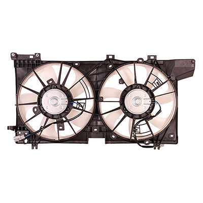 3115 | 2015-2017 SUBARU LEGACY Radiator cooling fan assy 2.5L; Motor/Blade/Shroud Dual Fan Assy; see notes | SU3115132|45122AL01A-PFM