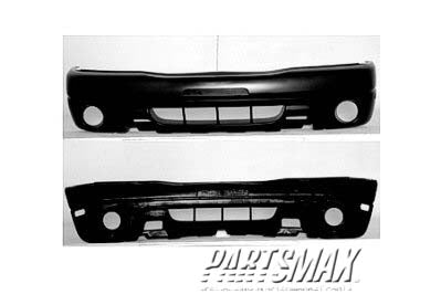 1000 | 2001-2003 SUZUKI GRAND VITARA Front bumper cover Grand Vitara; black - paint to match | SZ1000121|71700658325PK