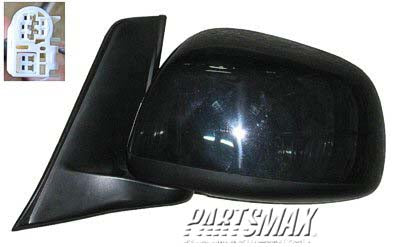 1320 | 2007-2009 SUZUKI SX4 LT Mirror outside rear view Power; Heated; Black (Code ZJ3) | SZ1320113|8470280JB0ZJ3