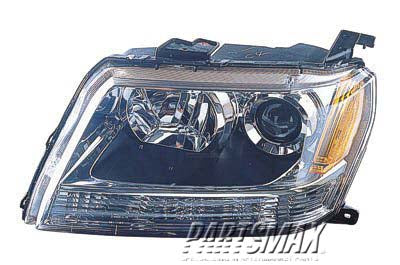 2518 | 2009-2013 SUZUKI GRAND VITARA LT Headlamp lens/housing Grand Vitara | SZ2518107|3532065J50