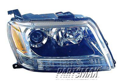 1172 | 2009-2013 SUZUKI GRAND VITARA RT Headlamp lens/housing Grand Vitara | SZ2519107|3512065J50