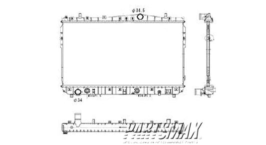 3010 | 2004-2008 SUZUKI FORENZA Radiator assembly w/auto trans | SZ3010137|1770085Z01