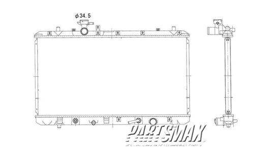 3010 | 2007-2009 SUZUKI SX4 Radiator assembly w/automatic transmission | SZ3010138|1770080J10