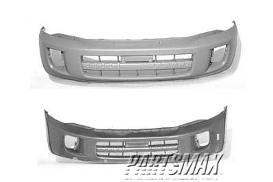 1000 | 2001-2003 TOYOTA RAV4 Front bumper cover w/o fender flares; charcoal - paint to match | TO1000222|5211942281