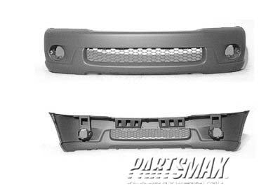 250 | 2001-2004 TOYOTA SEQUOIA Front bumper cover w/o wheel opening flares; prime | TO1000224|521190C901
