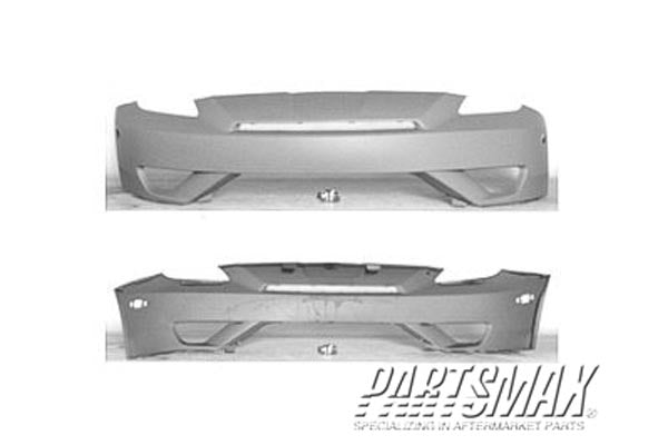1000 | 2003-2005 TOYOTA CELICA Front bumper cover w/o Action package; prime | TO1000264|5211920947
