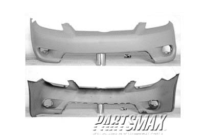 1000 | 2005-2008 TOYOTA MATRIX Front bumper cover BASE|XRS|XR; w/o Spoiler; prime | TO1000294|5211902953