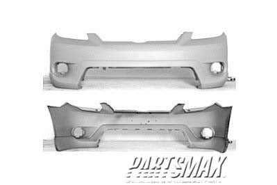 250 | 2005-2008 TOYOTA MATRIX Front bumper cover XR|XRS; w/Spoiler; prime | TO1000295|5211902954