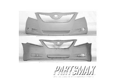 1000 | 2007-2009 TOYOTA CAMRY Front bumper cover SE model; USA built; prime | TO1000318|5211906921